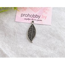 Декор для творчества "Лист", цвет серебро