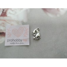 Декор металл "Ножки", цвет серебро