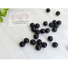 Глаза пришивные, 9 мм, цвет чёрный