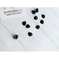 Носик для игрушек, 6*8 мм, цвет чёрный