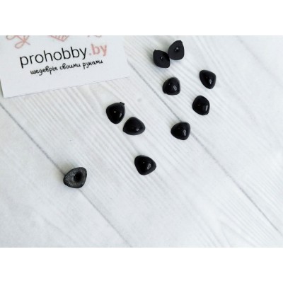 Носик для игрушек, 6*8 мм, цвет чёрный