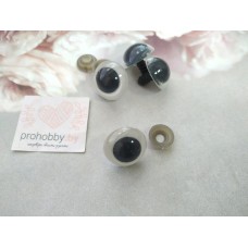 Глазки для игрушек с заглушками, 22 мм, цвет белый