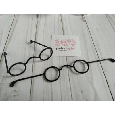 Очки для игрушек, 7 см, цвет черный