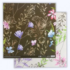 Бумага двусторонняя "Нежные цветы"
