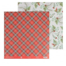 Бумага двусторонняя "Новогодняя ботаника"