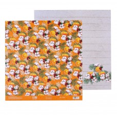 Бумага двусторонняя "Новогодний аромат"