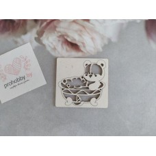 Чипборд "Мишутка купается"