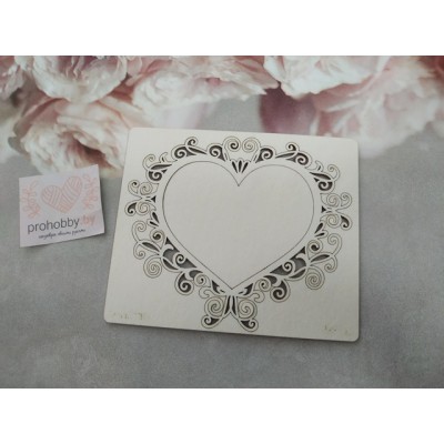 Чипборд "Рамка-сердце 3"