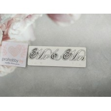 Чипборд "MR & Mrs №3"