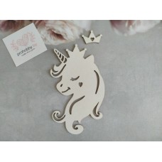 Заготовка для тиснения "Единорог с короной"