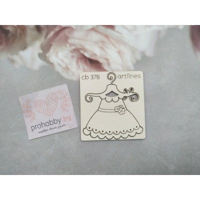 Чипборд "Платье"