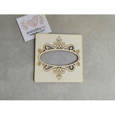 Чипборд рамочка овальная