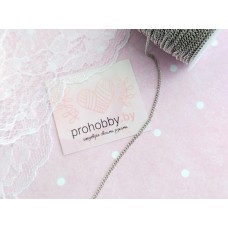 Цепочка декоративная, 1 мм, цвет серебро