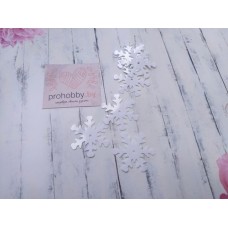 Пайетки "Снежинки", 2,5 см, цвет белый, 20 шт