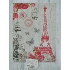 Декупажная карта "Париж"
