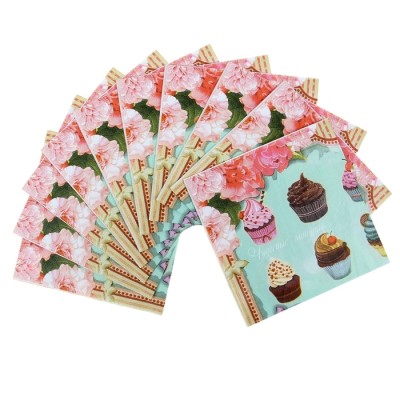 Салфетка для декупажа "Пироженое", 33*33 см