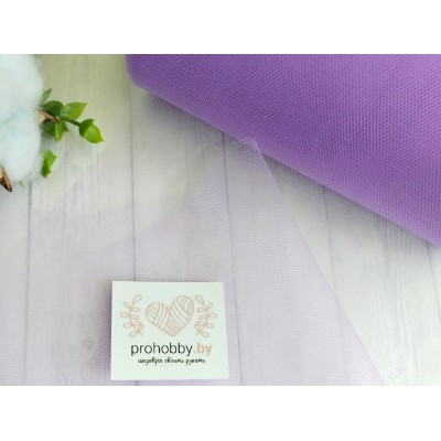 Фатин, ширина 15 см, цвет фиолетовый №32