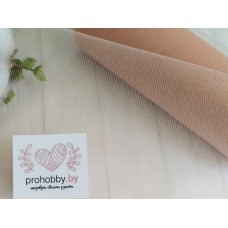 Фатин, ширина 15 см, цвет дымчатый персик №31