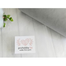 Фатин, ширина 15 см, цвет серый №34