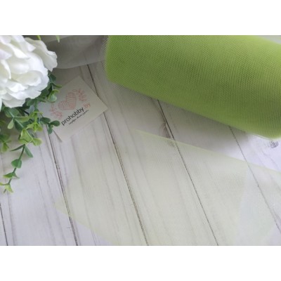Фатин, ширина 15 см, цвет фисташковый №21