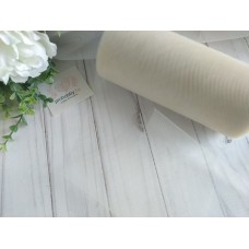 Фатин, ширина 15 см, цвет светло-бежевый №7