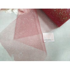 Фатин с блестками, ширина 15 см, цвет бордовый №22