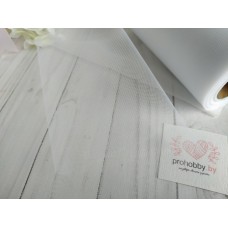 Фатин, ширина 15 см, цвет белый №2