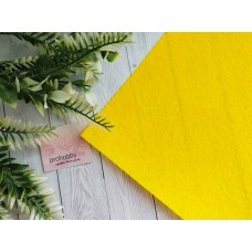 Фетр жесткий, 20*30 см, 1 мм, цвет жёлтый №093