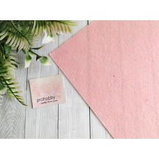 Фетр жёсткий, 20*30 см, 1 мм, цвет нежно-розовый №086