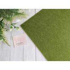 Фетр жёсткий, 20*30 см, 1 мм, цвет хаки №048