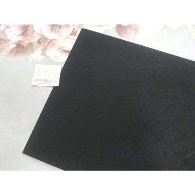 Фетр жесткий, 20*30 см, 1 мм, цвет черный