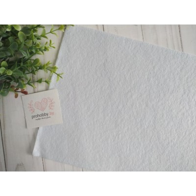 Фетр мягкий, 20*30 см, 1 мм, цвет белый