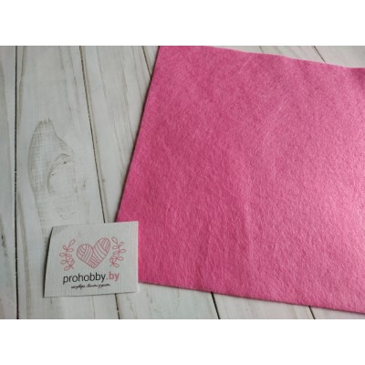 Фетр мягкий, 20*30 см, 1 мм, цвет розовый