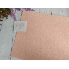 Фетр жесткий, 20*30 см, 1 мм, цвет персиковый