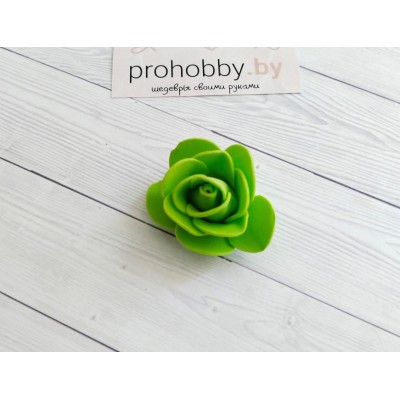 Розочка 3,5 см, цвет салатовый