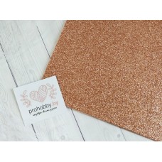 Глиттерный фоамиран А4, цвет охра