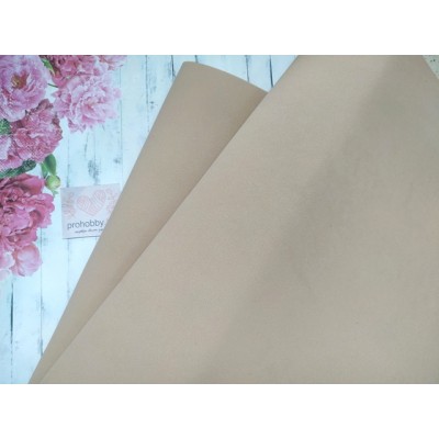 Фоамиран иранский, розовый беж, 1 мм