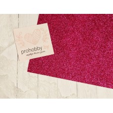Глиттерный фоамиран А4, малиновый
