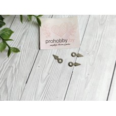 Декор для творчества металл "Стрелочка", цвет серебро