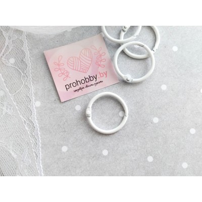 Кольцо для творчества 30 мм, цвет  белый
