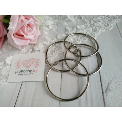 Кольцо для творчества 60 мм, цвет серебро