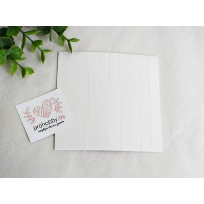 Подушечки клеевые, двусторонние, квадратные