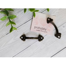 Ручка для шкатулки металл "Антик", цвет бронза