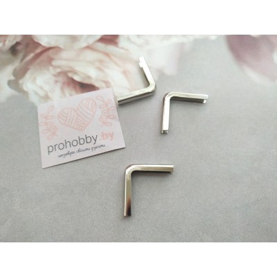 Уголок защитный металл, 2,2*3*0,5 см, цвет серебро