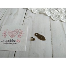 Набор анкер + брадс, цвет античное золото