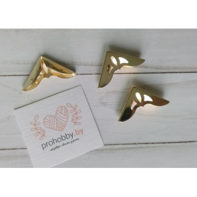 Уголок металлический "Античный", цвет золото