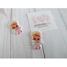 Кабошон-вырубка "Девочка с крыльями ангела"