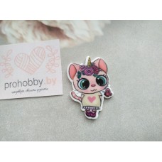 Кабошон-вырубка "Котенок" №2