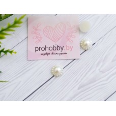 Декор для творчества "Цветок с имитацией жемчуга", цвет молочный