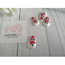 Кабошон "Снеговик"